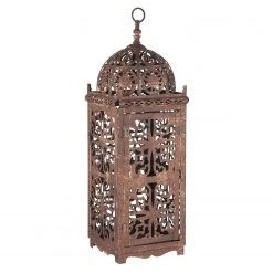 Butlers Laterne FINCA - Metall - Braun - Höhe: 53 cm