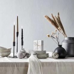 Butlers Kerzenhalter BLACKSMITH II - Eisen - Schwarz - Höhe: 40 cm -Günstiges Deko Geschäft 1000339232 220311 021 MOOD DETAILS P000000001000339232 mood