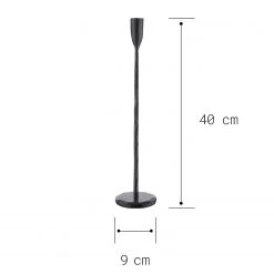 Butlers Kerzenhalter BLACKSMITH II - Eisen - Schwarz - Höhe: 40 cm -Günstiges Deko Geschäft 1000339232 220311 500 SKETCH DETAILS P000000001000339232 sketch