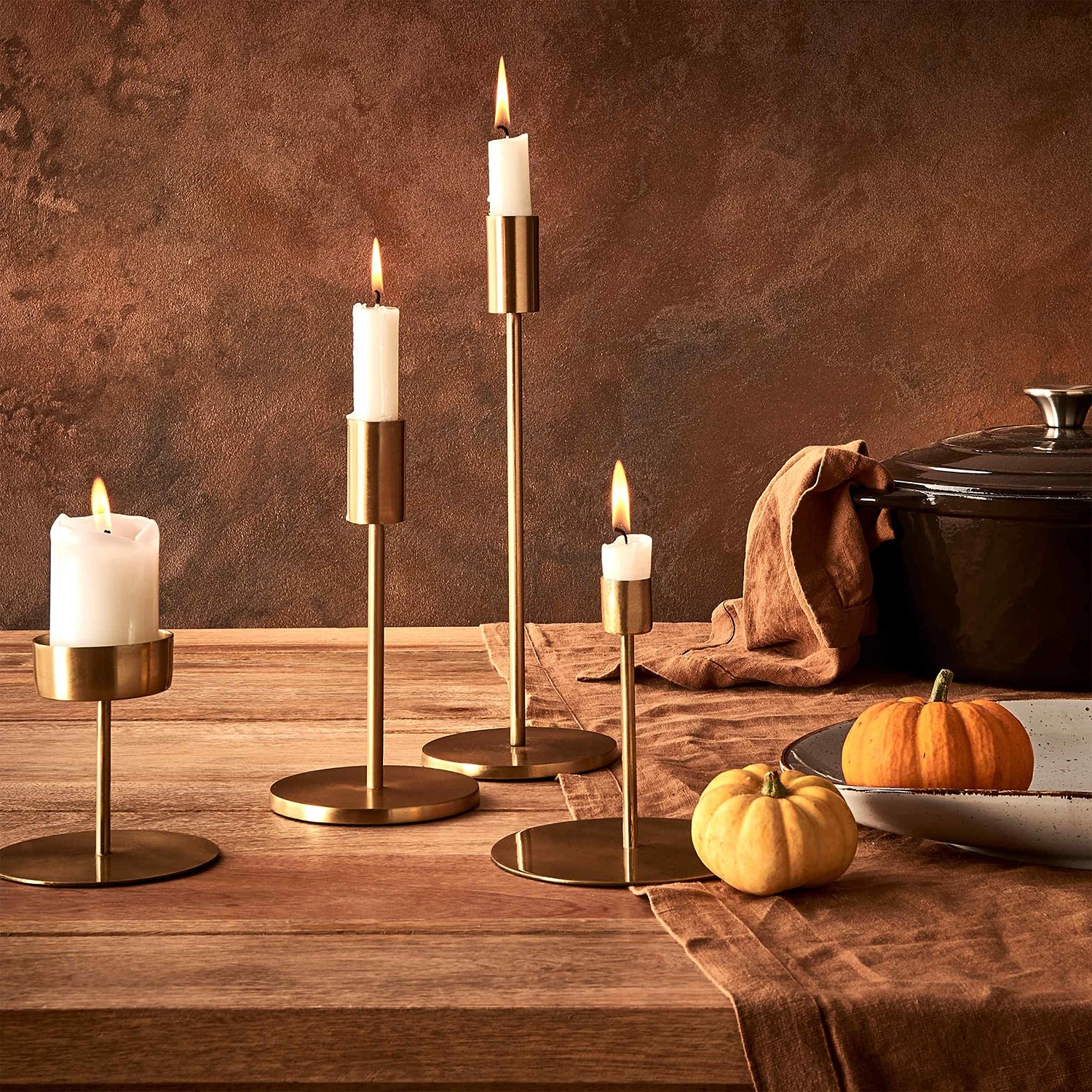 Butlers Kerzenhalter HIGHLIGHT II - Eisen - Gold 5 Butlers Kerzenhalter HIGHLIGHT II - Eisen - Gold – Bild 3