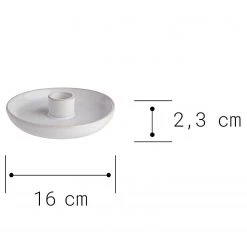 Butlers Kerzenhalter PEACEFUL - Steinzeug - Creme -Günstiges Deko Geschäft 1000339271 220311 500 SKETCH DETAILS P000000001000339271 sketch