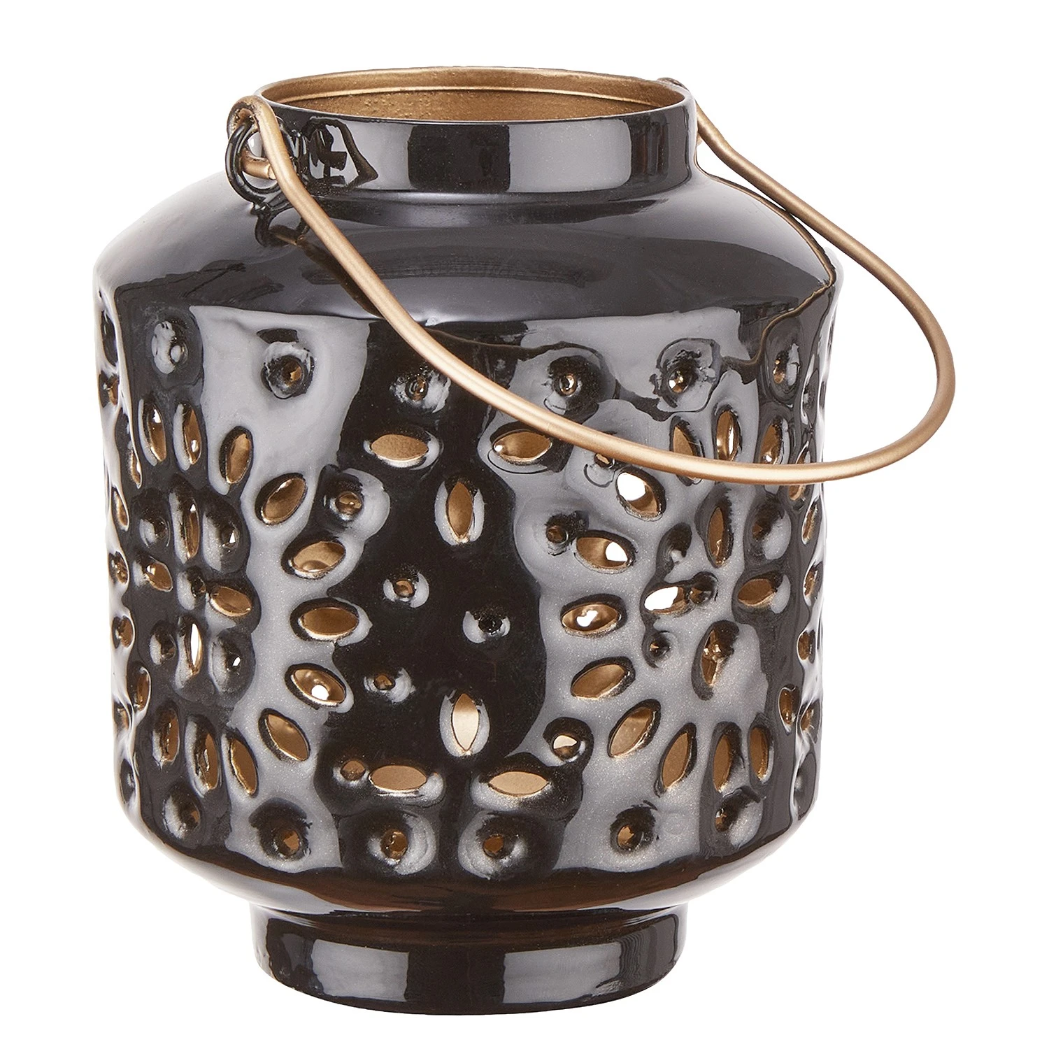 Butlers Laterne BLUE MAROCCO I - Eisen - Schwarz 4 Butlers Laterne BLUE MAROCCO I - Eisen - Schwarz – Bild 2