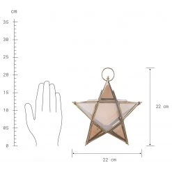 Butlers Dekostern TWIST & TRADITION - Eisen / Glas - Gold -Günstiges Deko Geschäft 1000339366 220307 050 DETAILS P000000001000339366