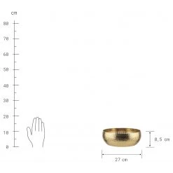 Butlers Dekoschale BALI - Aluminium - Gold -Günstiges Deko Geschäft 1000339393 220307 050 DETAILS P000000001000339393