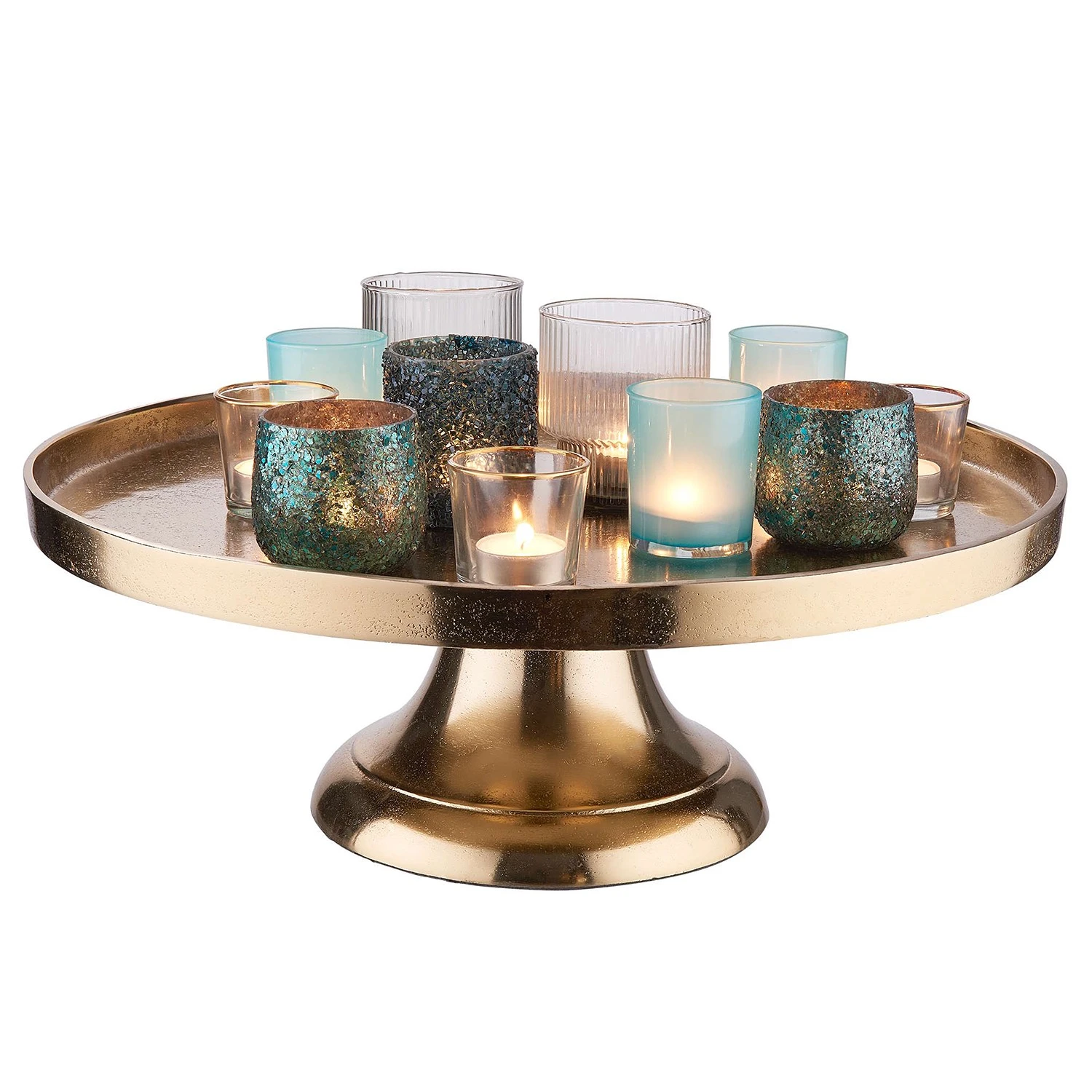 Butlers Dekoteller BANQUET II - Aluminium - Gold 5 Butlers Dekoteller BANQUET II - Aluminium - Gold – Bild 3