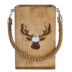 Butlers Laterne FOREST Hirsch - Mangoholz - Natur 9 Butlers Laterne FOREST Hirsch - Mangoholz - Natur -Günstiges Deko Geschäft 1000339481 220311 040 DETAILS P000000001000339481