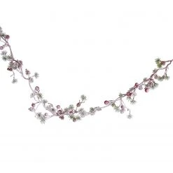 Butlers Beerengirlande FLORISTA - Eisen / Polyester PVC - Rosa -Günstiges Deko Geschäft 1000339863 220310 040 DETAILS P000000001000339863