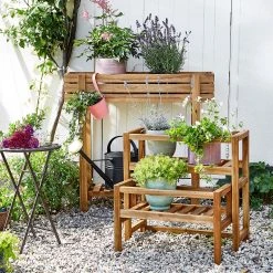 Butlers Pflanzenkasten NEW GARDENING - Akazie teilmassiv - Natur -Günstiges Deko Geschäft 1000341340 220317 020 MOOD DETAILS P000000001000341340 mood