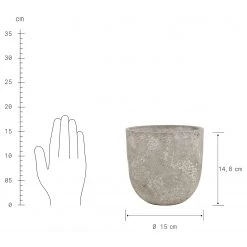 Butlers Pflanztopf rund FLORAL BASIC - Beton - Grau 9 Butlers Pflanztopf rund FLORAL BASIC - Beton - Grau -Günstiges Deko Geschäft 1000341408 220317 030 DETAILS P000000001000341408