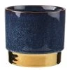 Butlers Blumentopf GOLDEN TOUCH - Steinzeug - Nachtblau / Gold -Günstiges Deko Geschäft 1000341419 220317 010 IMAGE P000000001000341419