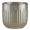 Butlers Blumentopf CUBIST - Steingut - Grün -Günstiges Deko Geschäft 1000341438 220317 010 IMAGE P000000001000341438