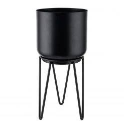 Butlers Pflanztopf mit Gestell PLANTA II - Eisen - Schwarz
