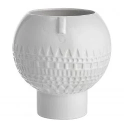 Butlers Blumentopf mit Gesicht ARTIST - Terracotta - Weiß