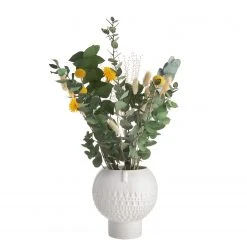 Butlers Blumentopf mit Gesicht ARTIST - Terracotta - Weiß -Günstiges Deko Geschäft 1000341455 220317 030 DETAILS P000000001000341455