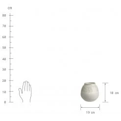 Butlers Blumentopf Vase FINJA - Terracotta - Weiß -Günstiges Deko Geschäft 1000341459 220317 040 DETAILS P000000001000341459