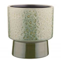 Butlers Blumentopf GREENERY - Steinzeug - Olivgrün - Durchmesser: 15 cm