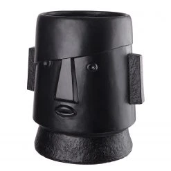 Butlers Blumentopf Osterinsel MOAI - Magnesia - Schwarz