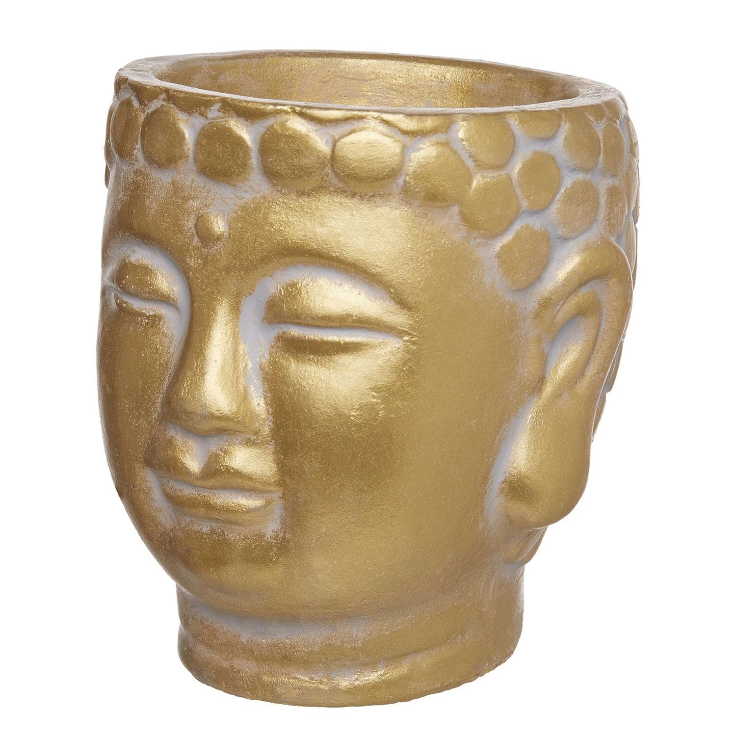 Butlers Mini-Blumentopf BUDDHA - Beton - Gold 3 Butlers Mini-Blumentopf BUDDHA - Beton - Gold