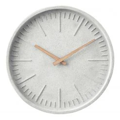 Butlers Wanduhr WALL COUTURE - Polyresin - Grau