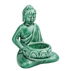 Butlers Teelichthalter BUDDHA I - Dolomit - Grün -Günstiges Deko Geschäft 1000343955 220406 040 DETAILS P000000001000343955