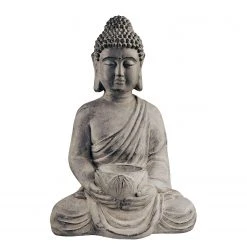 Butlers Kerzenhalter BUDDHA - Kaolinit / Steinpulver - Grau - Höhe: 46 cm 12 Butlers Kerzenhalter BUDDHA - Kaolinit / Steinpulver - Grau - Höhe: 46 cm -Günstiges Deko Geschäft 1000343957 220406 030 DETAILS P000000001000343957