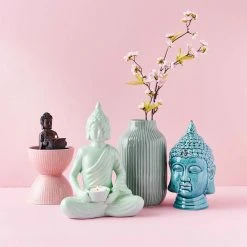Butlers Dekokopf BUDDHA II - Steingut - Türkis -Günstiges Deko Geschäft 1000343961 220406 022 MOOD DETAILS P000000001000343961 mood