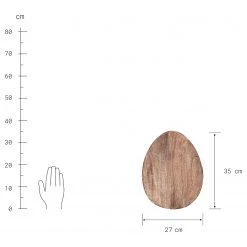 Butlers Dekoteller MANGO DAYS - Mangoholz - Braun - 27 x 35 cm -Günstiges Deko Geschäft 1000343996 220406 500 SKETCH DETAILS P000000001000343996 sketch