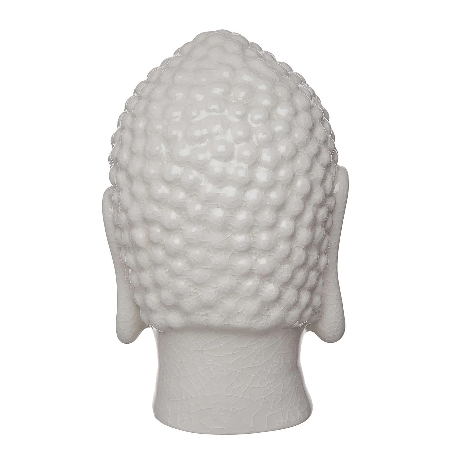 Butlers Dekokopf BUDDHA I - Steinzeug - Weiß 6 Butlers Dekokopf BUDDHA I - Steinzeug - Weiß – Bild 4