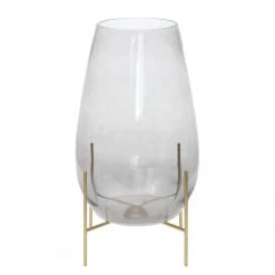 INSTYLE by Kayoom Glasvase Crea 100 - Eisen / Klarglas - Grau