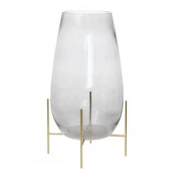 INSTYLE by Kayoom Glasvase Crea 100 - Eisen / Klarglas - Grau -Günstiges Deko Geschäft 1000346433 220425 030 DETAILS P000000001000346433