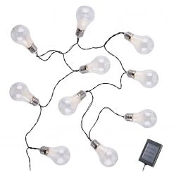 Butlers Lichterkette SUNLIGHT - ABS - 10-flammig - Durchscheinend