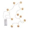 Butlers LED-Lichterkette ORIENTAL LIGHTS - Eisen / Polyester PVC - 10-flammig - Braun