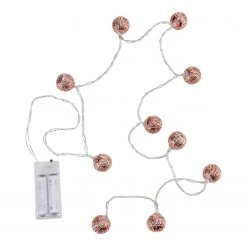 Butlers LED-Lichterkette ORIENTAL LIGHTS - Eisen / Polyester PVC - 10-flammig - Braun -Günstiges Deko Geschäft 1000360426 220630 030 DETAILS P000000001000360426