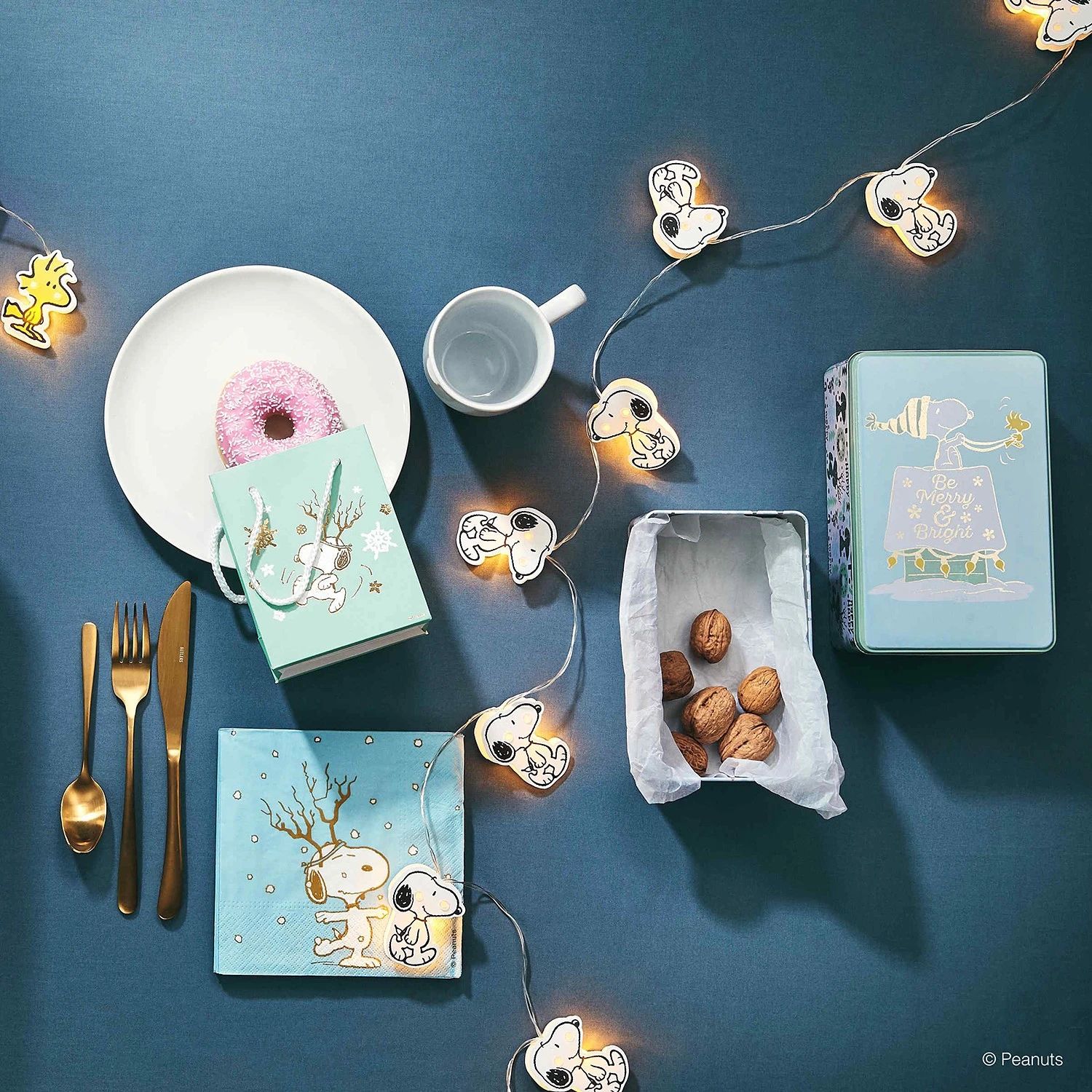 Butlers LED-Lichterkette PEANUTS - Polyester PVC - 20-flammig 5 Butlers LED-Lichterkette PEANUTS - Polyester PVC - 20-flammig – Bild 3