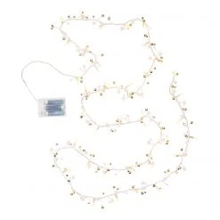 Butlers LED-Lichterkette JINGLE LIGHTS - Polyester PVC - 40-flammig