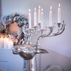 Butlers Kerzenhalter FOREST KING - Aluminium - Silber -Günstiges Deko Geschäft 1000364957 220802 021 MOOD DETAILS P000000001000364957 mood