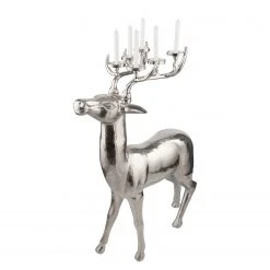 Butlers Kerzenhalter FOREST KING - Aluminium - Silber -Günstiges Deko Geschäft 1000364957 220802 050 DETAILS P000000001000364957