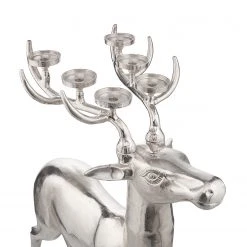 Butlers Kerzenhalter FOREST KING - Aluminium - Silber -Günstiges Deko Geschäft 1000364957 220802 080 DETAILS P000000001000364957