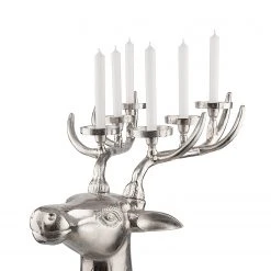 Butlers Kerzenhalter FOREST KING - Aluminium - Silber -Günstiges Deko Geschäft 1000364957 220802 090 DETAILS P000000001000364957