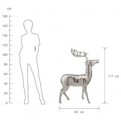 Butlers Kerzenhalter FOREST KING - Aluminium - Silber -Günstiges Deko Geschäft 1000364957 220802 500 SKETCH DETAILS P000000001000364957 sketch