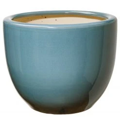 Butlers Blumentopf GLAZE - Steingut - Blau