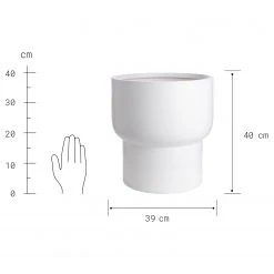 Butlers Pflanztopf LOFT - Magnesia - Weiß - Durchmesser: 39 cm -Günstiges Deko Geschäft 1000364984 220802 500 SKETCH DETAILS P000000001000364984 sketch