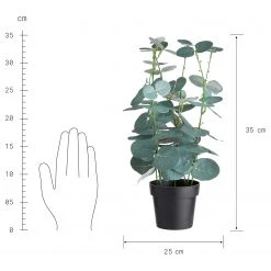 Butlers Kunstpflanze FLORISTA Eukalyptus - Polyester - Natur -Günstiges Deko Geschäft 1000365002 220802 500 SKETCH DETAILS P000000001000365002 sketch