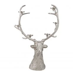 Butlers Kerzenhalter FOREST KING - Aluminium - Silber -Günstiges Deko Geschäft 1000365299 220721 050 DETAILS P000000001000365299