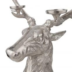 Butlers Kerzenhalter FOREST KING - Aluminium - Silber -Günstiges Deko Geschäft 1000365299 220721 070 DETAILS P000000001000365299