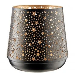 Butlers Windlicht LUMINOUS STARS I (2-teilig) - Eisen - Schwarz / Gold 8 Butlers Windlicht LUMINOUS STARS I (2-teilig) - Eisen - Schwarz / Gold -Günstiges Deko Geschäft 1000365310 220721 030 DETAILS P000000001000365310