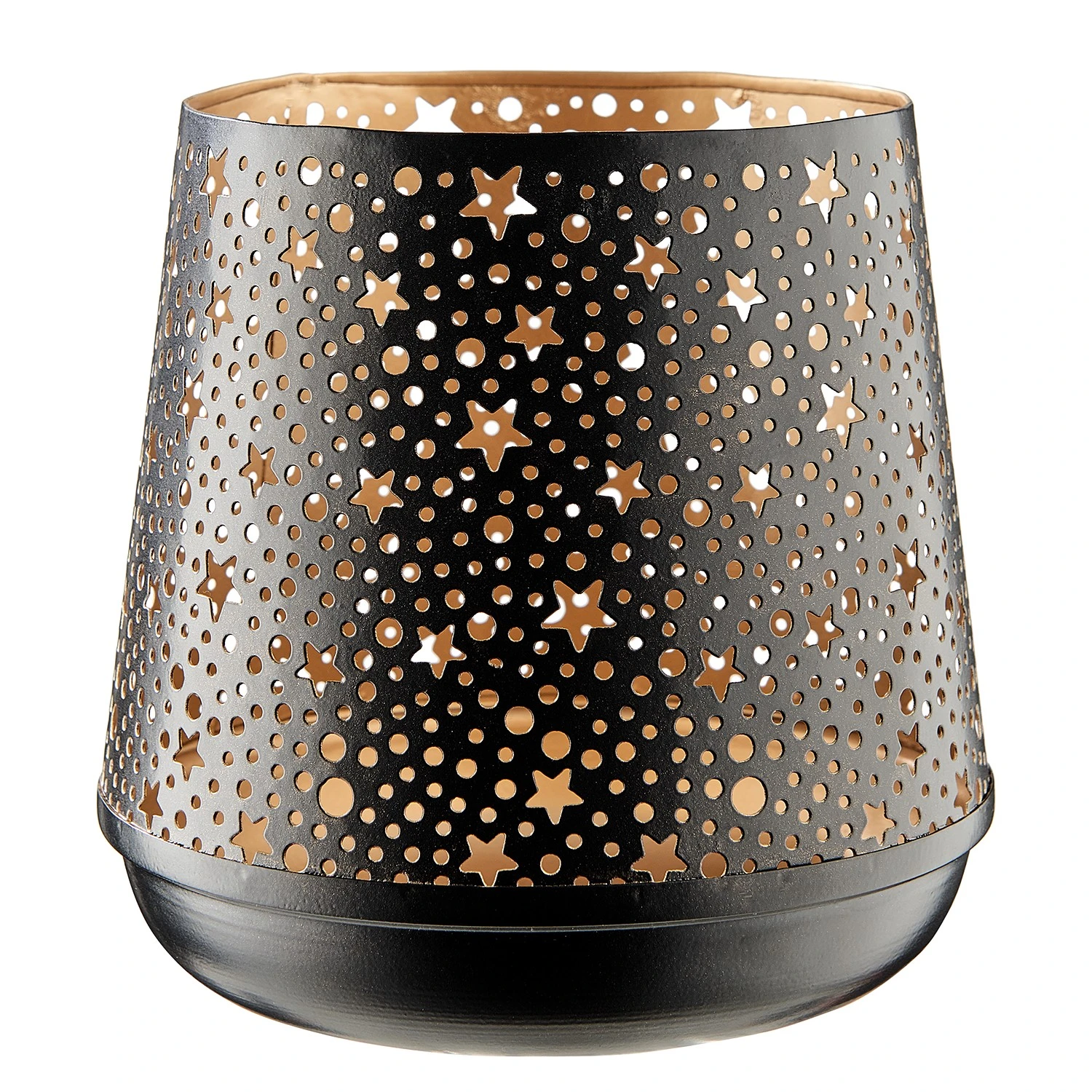 Butlers Windlicht LUMINOUS STARS I (2-teilig) - Eisen - Schwarz / Gold 4 Butlers Windlicht LUMINOUS STARS I (2-teilig) - Eisen - Schwarz / Gold – Bild 2