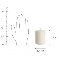 Butlers Stumpenkerze RUSTIC - Paraffin - Beige -Günstiges Deko Geschäft 1000365322 220721 500 SKETCH DETAILS P000000001000365322 sketch