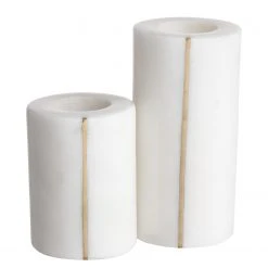 Butlers Stabkerzenhalter MARBLE - Marmor - Weiß -Günstiges Deko Geschäft 1000365366 220721 050 DETAILS P000000001000365366