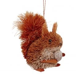 Butlers Baumhänger HANG ON Eichhörnchen mit Nuss - Stroh - Orange